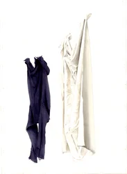 Kinderbettlaken und alter Guernsey, 2004